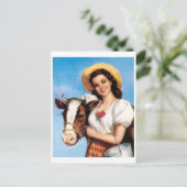 Carte postale Illustration vintage (Debout devant)