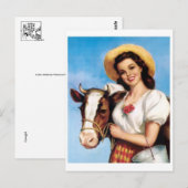 Carte postale Illustration vintage (Devant / Derrière)