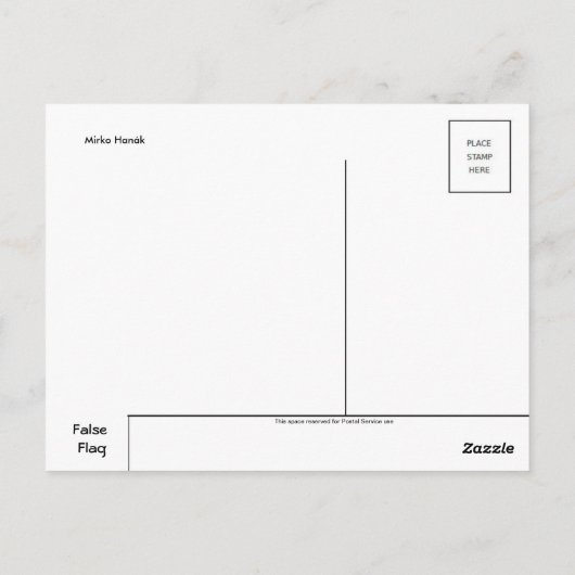 Carte postale Illustration vintage (Dos)