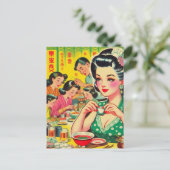 Carte Postale Illustration vintage-Asiatique (Debout devant)