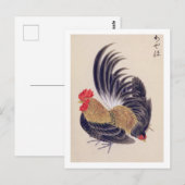 Carte Postale Illustration vintage : bantam japonais (Devant / Derrière)