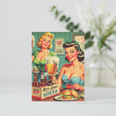 Carte Postale Illustration vintage Beer Girls (Debout devant)