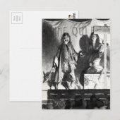 Carte Postale Illustration Vintage de la boîte verte (Devant / Derrière)