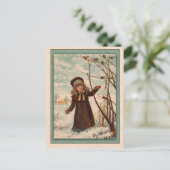 Carte Postale Illustration vintage de l'abîme pour enfants (Debout devant)