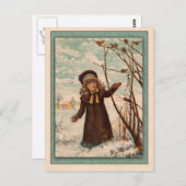 Carte Postale Illustration vintage de l'abîme pour enfants (Devant / Derrière)