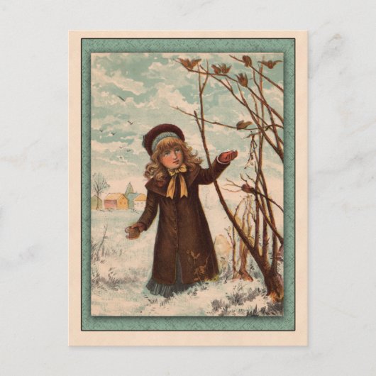 Carte Postale Illustration vintage de l'abîme pour enfants (Devant)