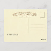 Carte Postale Illustration Vintage de marteau jaune (Dos)