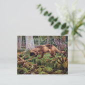 Carte Postale Illustration vintage de Wolverine (Debout devant)