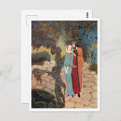 Carte Postale Illustration vintage Edmund Dulac (Devant / Derrière)