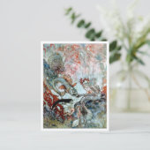 Carte Postale Illustration vintage Edmund Dulac Mermaid King (Debout devant)