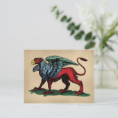 Carte Postale Illustration Vintage Griffin (Debout devant)