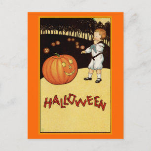 Carte Postale Illustration Vintage "Halloween"