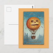 Carte Postale Illustration vintage Halloween Funny (Devant / Derrière)