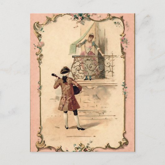 Carte Postale Illustration vintage Lovers (Devant)