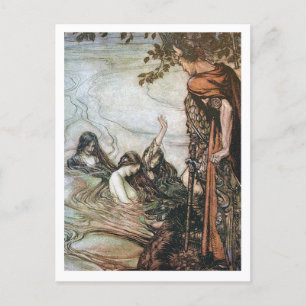 Carte Postale Illustration vintage par Arthur Rackham Ring