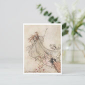 Carte Postale Illustration vintage par Arthur Rackham Titania (Debout devant)