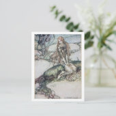 Carte Postale Illustration vintage par Arthur Rackham Undine (Debout devant)