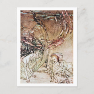 Carte Postale Illustration vintage par Arthur Rackham Undine