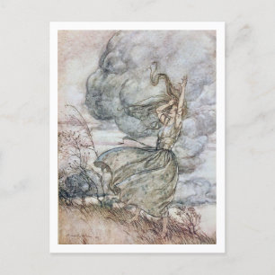 Carte Postale Illustration vintage par Arthur Rackham Undine