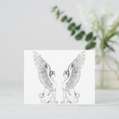 Carte Postale Illustration vintage Sphinx (Debout devant)