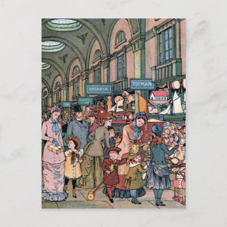 Carte Postale Illustration Vintage "The Arcade"