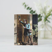 Carte Postale Illustration Vintage "The Mailman" (Debout devant)
