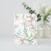 Carte Postale Illustration White Lilies (Debout devant)