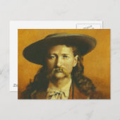 Carte Postale Illustration Wild Bill Hickok (Devant / Derrière)