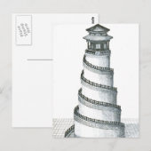 Carte Postale Illustrations d'architecture vintage (Devant / Derrière)