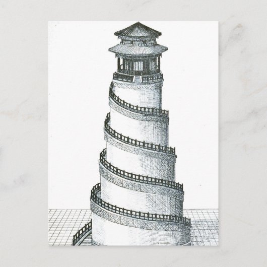 Carte Postale Illustrations d'architecture vintage (Devant)