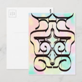 Carte Postale illustrations de couleurs (Devant / Derrière)