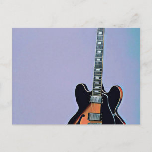Carte Postale Illustrations de guitares anciennes