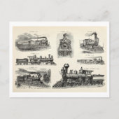 Carte postale Illustrations de train vintage (Devant)