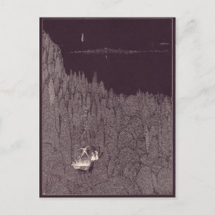 Carte Postale Illustrations d'Edgar Allan Poe de Clarke