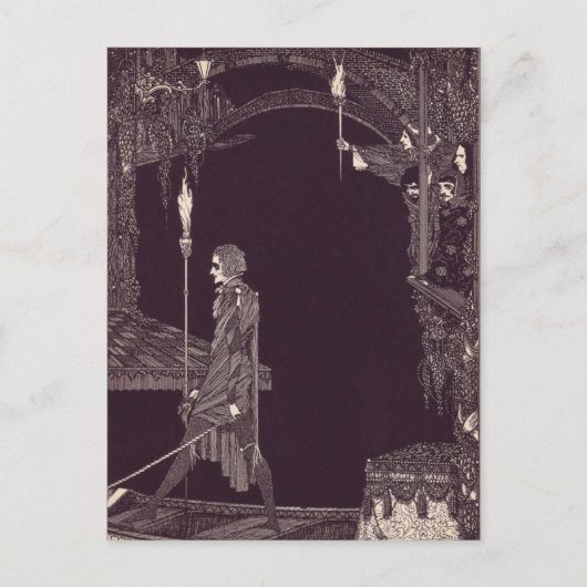 Carte Postale Illustrations d'Edgar Allan Poe de Clarke (Devant)