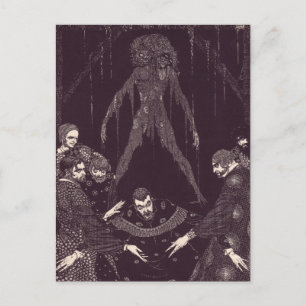 Carte Postale Illustrations d'Edgar Allan Poe de Clarke