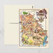 Carte postale illustrée de Géorgie (Devant / Derrière)