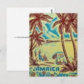 Carte postale illustrée de Jamaïque (Devant / Derrière)