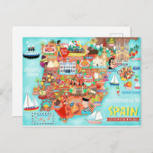 Carte postale illustrée de l'Espagne () (Devant / Derrière)