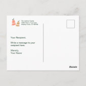 Carte postale illustrée de l'ornement de Noël (Dos)