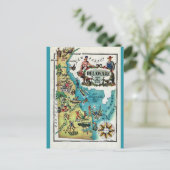 Carte postale illustrée du Delaware (Debout devant)