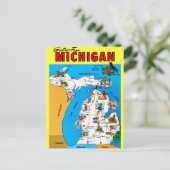 Carte postale illustrée du Michigan (Debout devant)