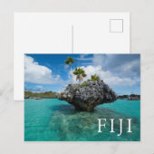 Carte Postale Îlots Champignons aux Fidji (Devant / Derrière)
