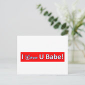 Carte Postale iloveyoubabe (Debout devant)