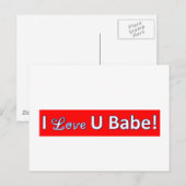 Carte Postale iloveyoubabe (Devant / Derrière)