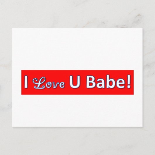 Carte Postale iloveyoubabe (Devant)