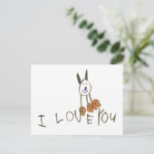 Carte Postale IloveYouPuppy (Debout devant)