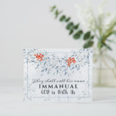 Carte Postale Ils appelleront Son nom Emmanuel, Noël (Debout devant)