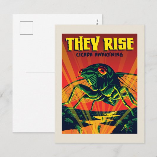 Carte Postale Ils Augmentent le réveil du Canada (Devant / Derrière)