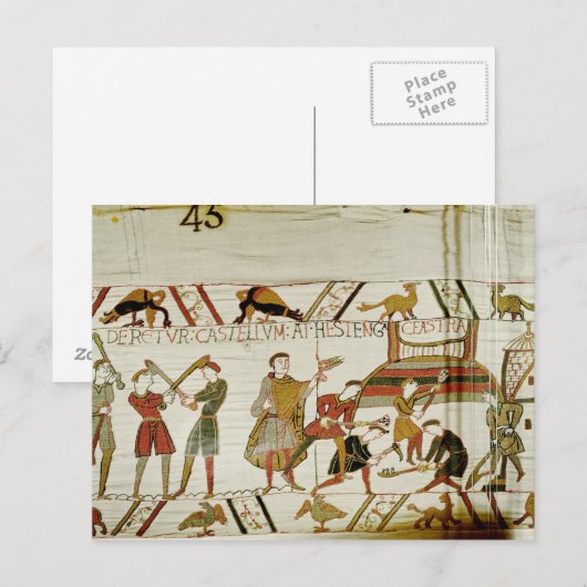 Carte Postale Ils construisent les fortifications (Devant / Derrière)